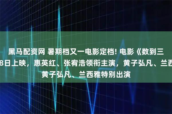 黑马配资网 暑期档又一电影定档! 电影《数到三》宣布8月28日上映，惠英红、张宥浩领衔主演，黄子弘凡、兰西雅特别出演